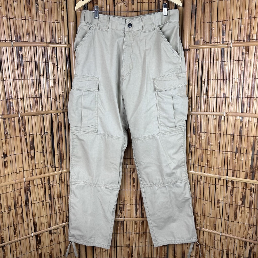 5.11 Tactical Series Tan‎ Cargo Pants Rip Stop Men's Medium 31.5-35" Waist